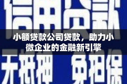 仁爱小额贷款公司贷款，助力小微企业的金融新引擎