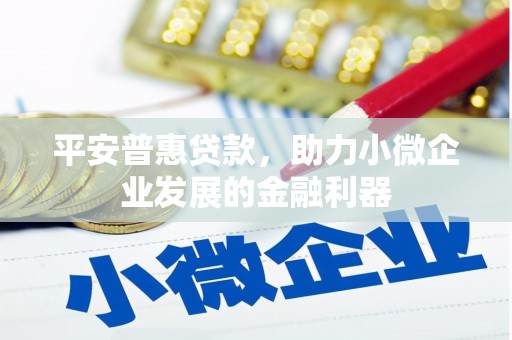 仁爱平安普惠贷款，助力小微企业发展的金融利器