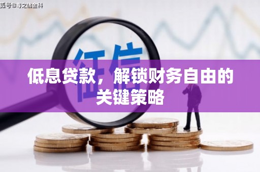 仁爱低息贷款，解锁财务自由的关键策略