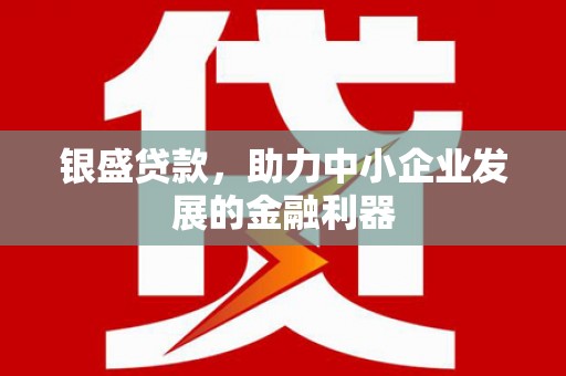 仁爱银盛贷款，助力中小企业发展的金融利器